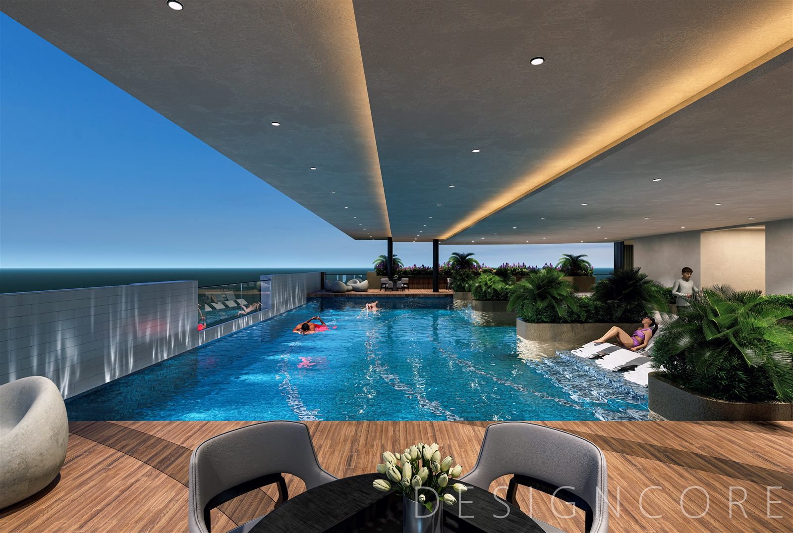 Infinity Edge Swimming Pool